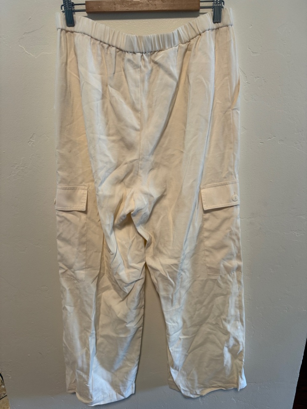 Wayf Cream Drawstring Cargo Trousers - Picture 4 of 4